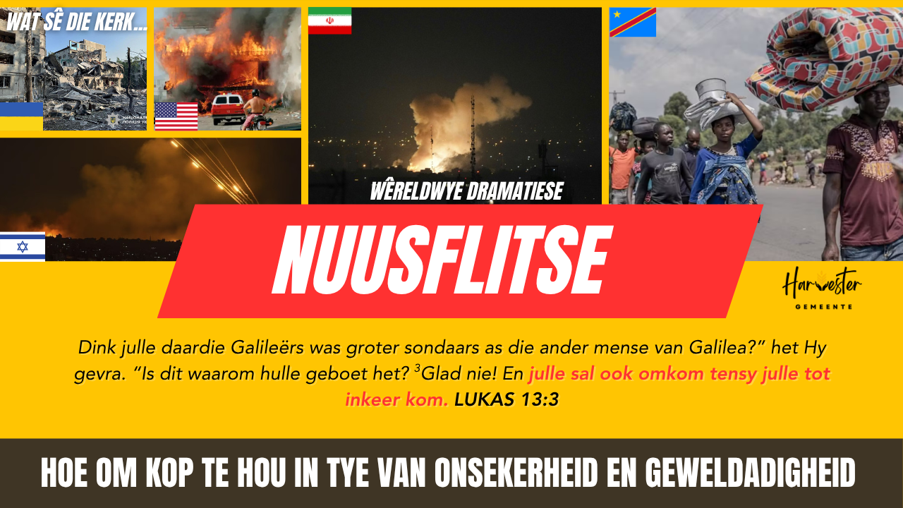 Hoe om kop te hou in tye van onsekerheid en geweldadigheid?